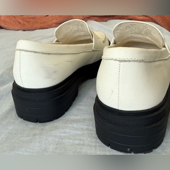 Quince Italian Leather Lug Sole Loafers in Bone US 7 EU 38 - Picture 6 of 10